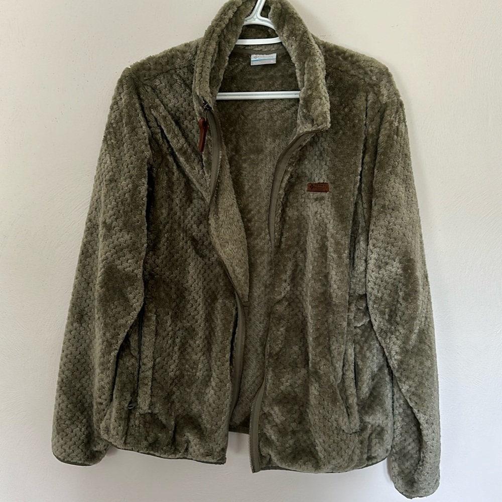 COLUMBIA Full Zip Jacket | Women | Size: XL | Color: GREEN